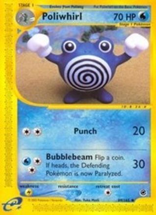 Poliwhirl 089/165  - Reverse Holofoil Expedition - Uncommon