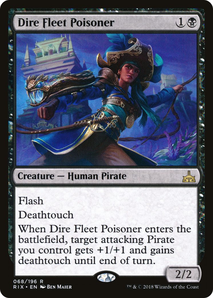 Dire Fleet Poisoner (RIX-068)  Foil - Rivals of Ixalan