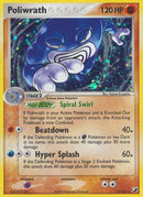 Poliwrath 011  - Reverse Holofoil Unseen Forces - Holo Rare