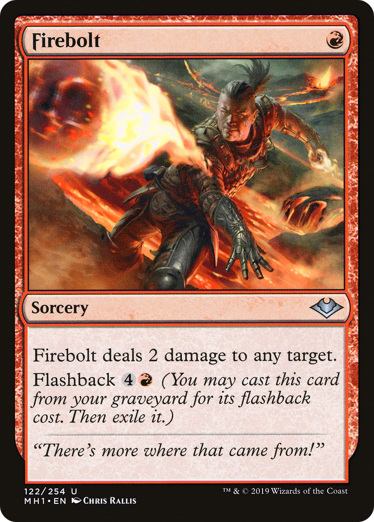 Firebolt (MH1-122)  Foil - Modern Horizons