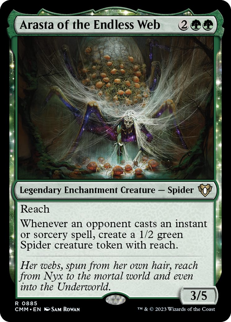 Arasta of the Endless Web (CMM-885)  - Commander Masters: (enchantment)