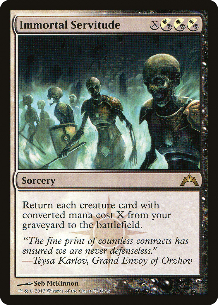 Immortal Servitude (GTC-220)  Foil - Gatecrash