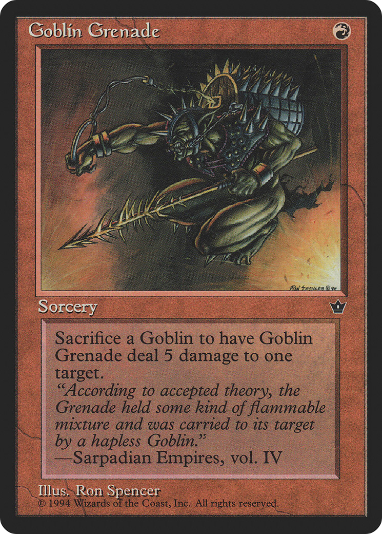 Goblin Grenade (Spencer) (FEM-)  - Fallen Empires