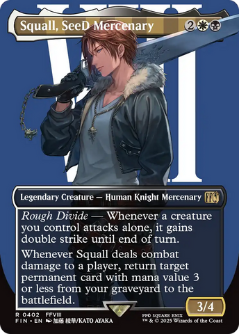 Squall, SeeD Mercenary (FIN-402) - FINAL FANTASY (Borderless)