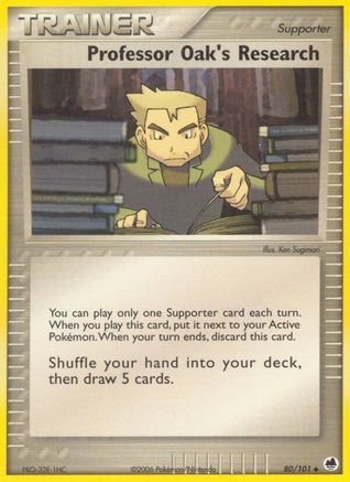 Professor Oak's Research 080  - Reverse Holofoil Dragon Frontiers - Uncommon
