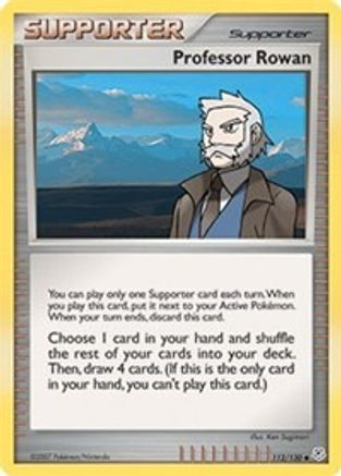 Professor Rowan 112  - Reverse Holofoil Diamond and Pearl - Uncommon