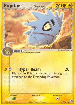 Pupitar (Delta Species) 059/101  Dragon Frontiers - Common