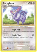 Purugly 036  - Reverse Holofoil Diamond and Pearl - Rare