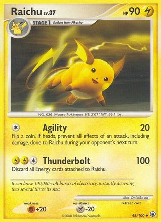 Raichu 045  - Reverse Holofoil Majestic Dawn - Uncommon