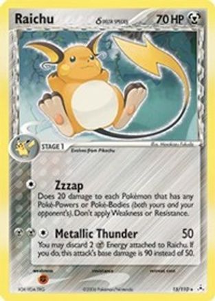 Raichu (Delta Species) 015/110  - Holofoil Holon Phantoms - Holo Rare
