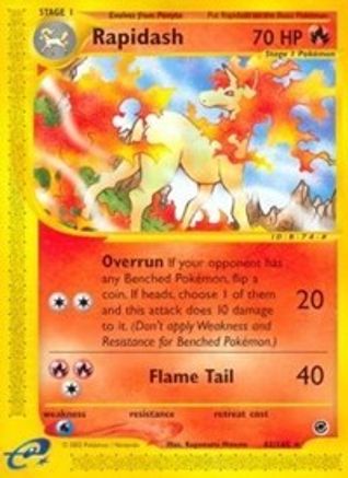 Rapidash (62) 062  - Reverse Holofoil Expedition - Rare