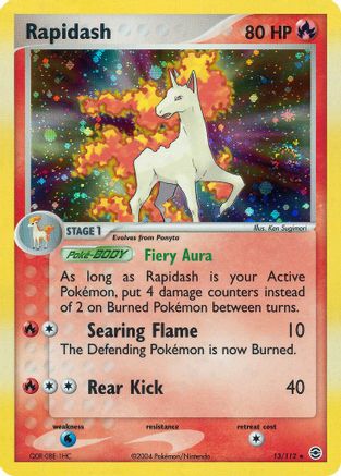Rapidash 013  - Reverse Holofoil FireRed & LeafGreen - Holo Rare