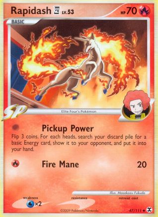 Rapidash E4 047  Rising Rivals - Uncommon
