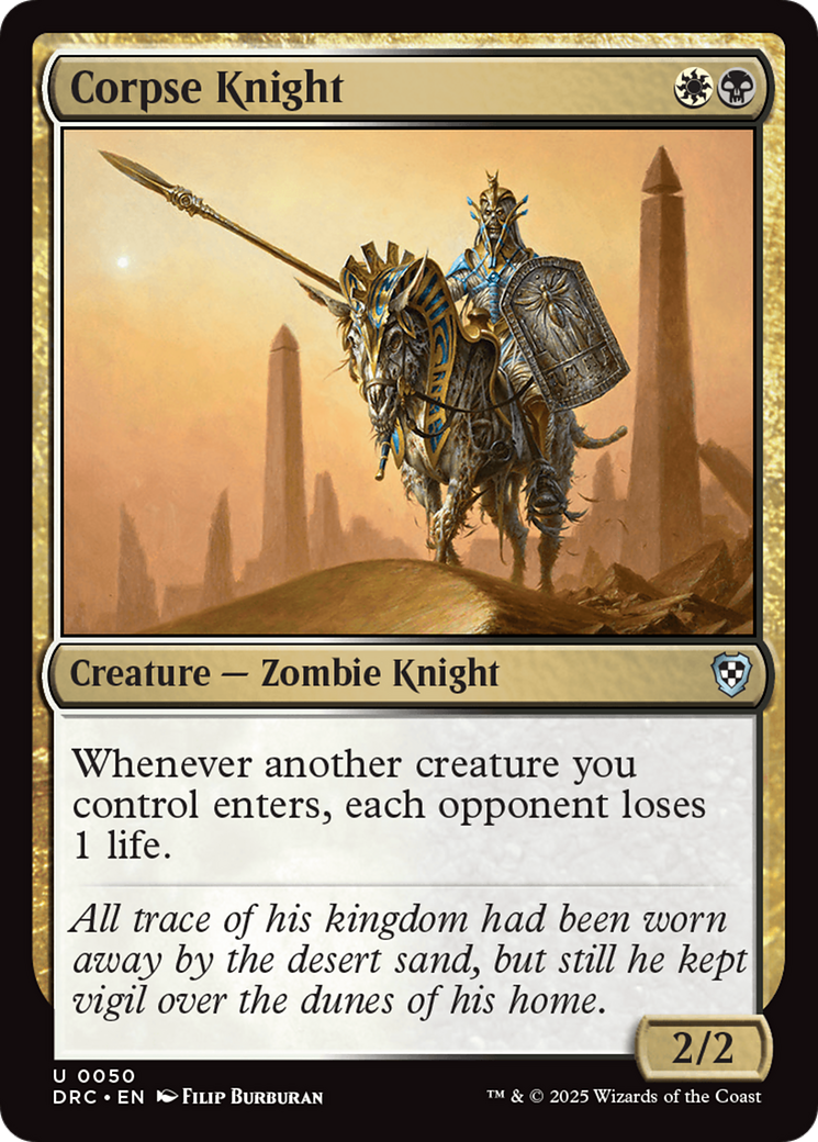 Corpse Knight (DRC-050)  - Commander: Aetherdrift