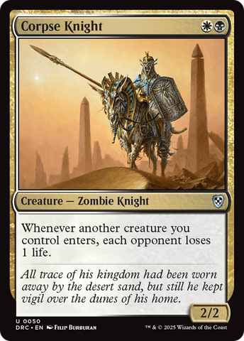 Corpse Knight (DRC-050)  - Commander: Aetherdrift