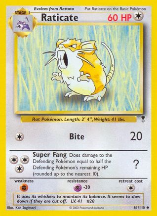 Raticate 061  Legendary Collection - Uncommon