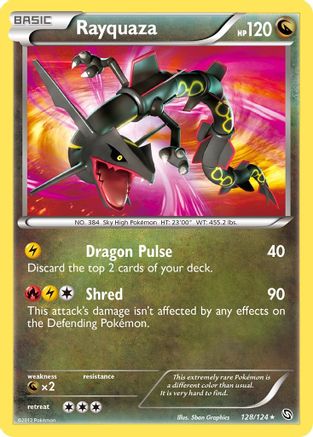 Rayquaza 128  - Holofoil Dragons Exalted - Secret Rare