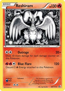 Reshiram 028/113  - Reverse Holofoil Legendary Treasures - Holo Rare
