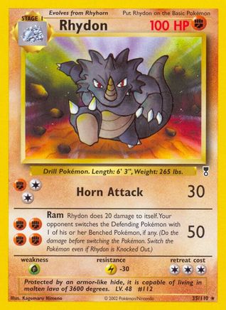 Rhydon 035  Legendary Collection - Rare