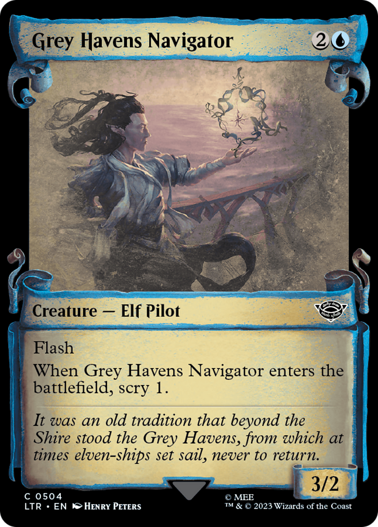 Grey Havens Navigator (Showcase Scrolls) (LTR-504)  Foil - The Lord of the Rings: Tales of Middle-earth: (Showcase)