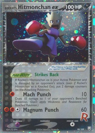 Rocket's Hitmonchan ex 098  Team Rocket Returns - Ultra Rare