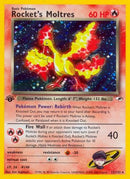 Rocket's Moltres 012/132  - 1st Edition Holofoil Gym Heroes - Holo Rare