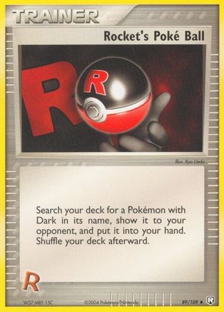 Rocket's Poke Ball 089/109  - Reverse Holofoil Team Rocket Returns - Uncommon