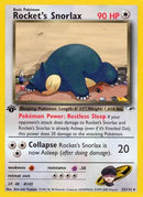 Rocket's Snorlax 033/132  - 1st Edition Gym Heroes - Rare