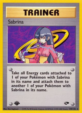 Sabrina (110) 110/132  - 1st Edition Gym Challenge - Rare