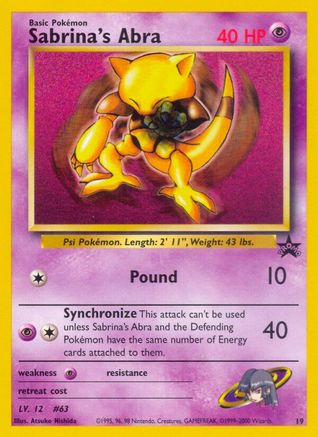 Sabrina's Abra 019/53  WoTC Promo - Promo