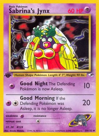 Sabrina's Jynx 059/132  - 1st Edition Gym Heroes - Uncommon