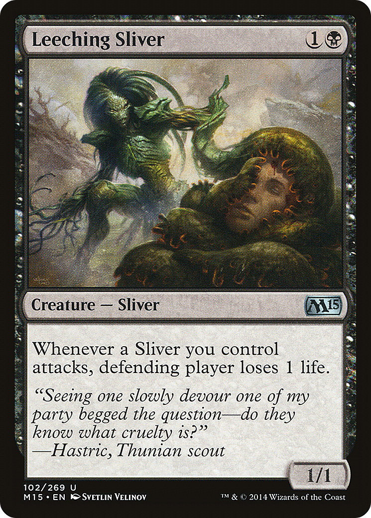 Leeching Sliver (M15-102)  Foil - Magic 2015