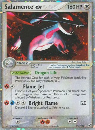 Salamence ex 103  Deoxys - Ultra Rare