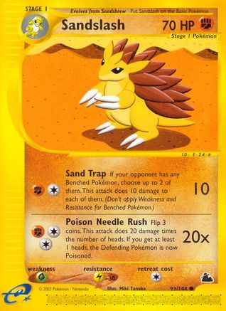 Sandslash 093  - Reverse Holofoil Skyridge - Common