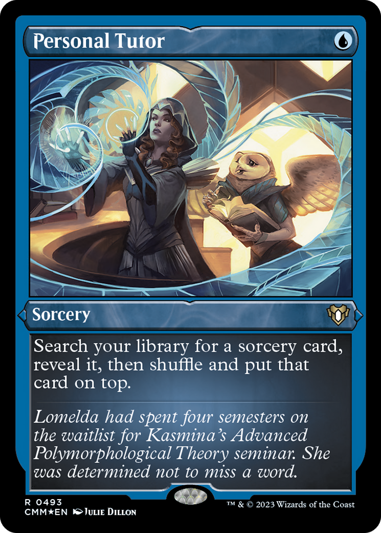 Personal Tutor (CMM-493)  Etched Foil - Commander Masters