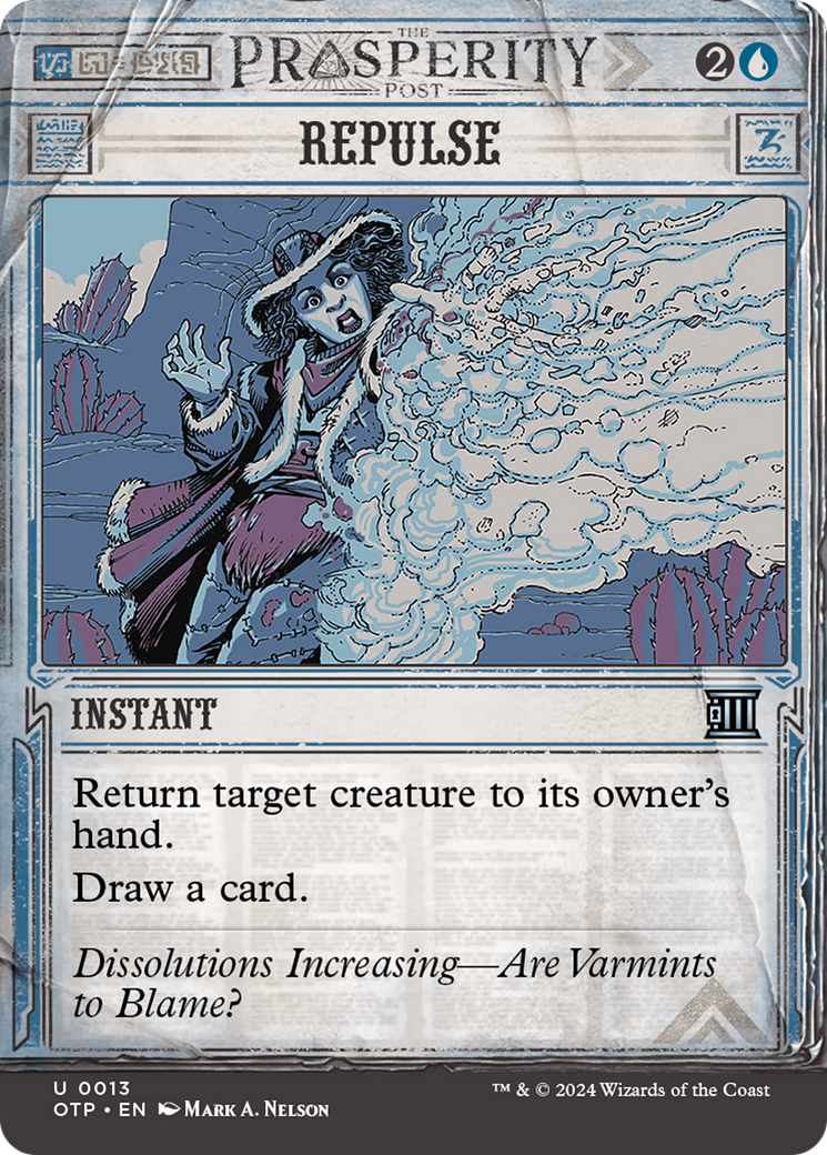 Repulse (OTP-013)  Foil - Breaking News: (Showcase) (Borderless)