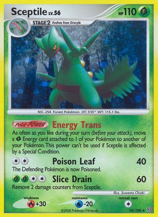 Sceptile 010  - Reverse Holofoil Stormfront - Holo Rare