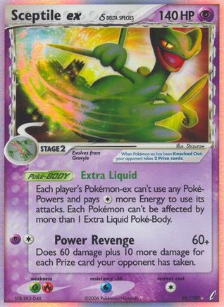 Sceptile ex (Delta Species) 096/100  - Holofoil Crystal Guardians - Ultra Rare