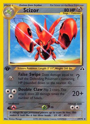 Scizor (29) 029/75  - Unlimited Neo Discovery - Rare
