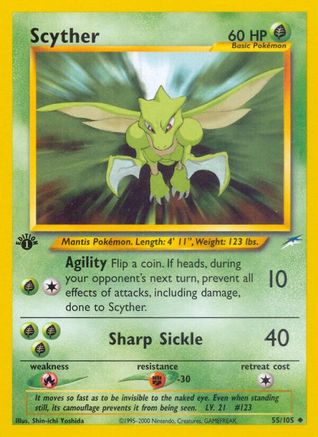 Scyther 055  - Unlimited Neo Destiny - Uncommon
