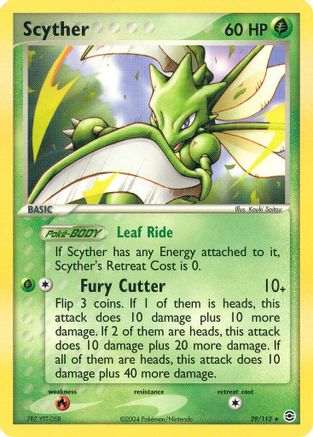 Scyther 029  - Reverse Holofoil FireRed & LeafGreen - Rare