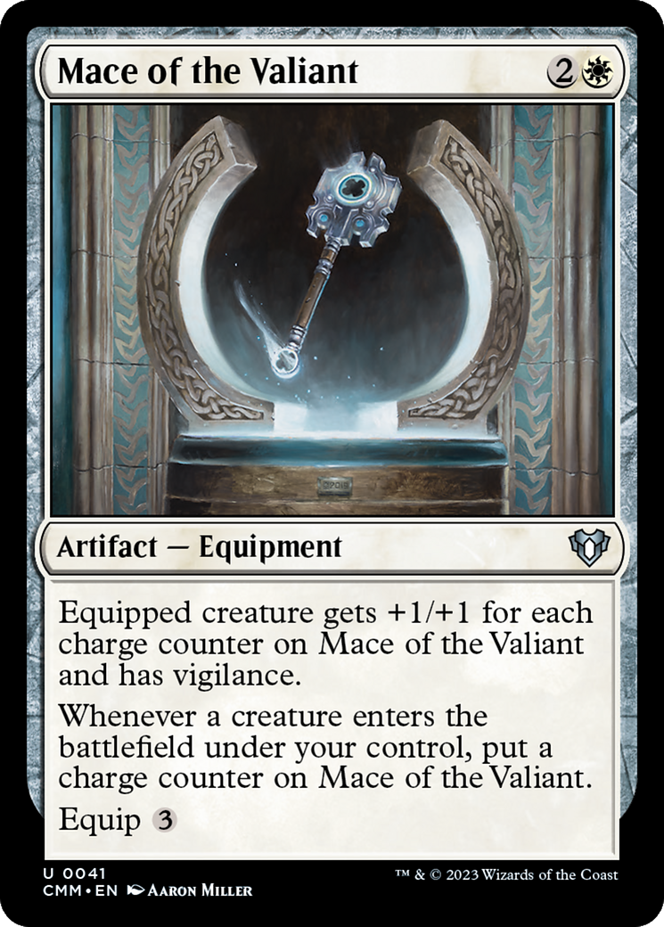 Mace of the Valiant (CMM-041)  Foil - Commander Masters