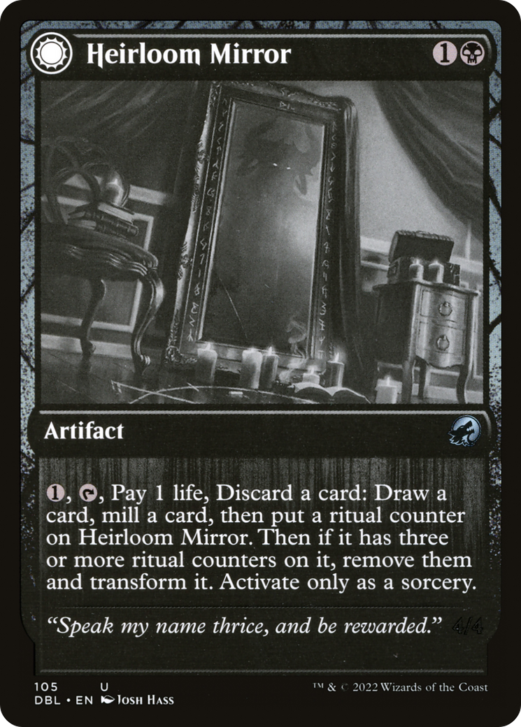 Heirloom Mirror (DBL-105)  Foil - Innistrad: Double Feature: (Double Faced Transform)