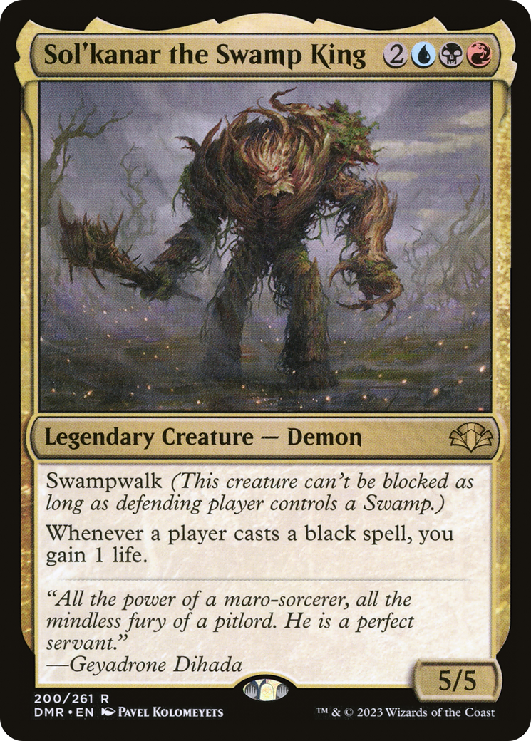 Sol'kanar the Swamp King (DMR-200)  Foil - Dominaria Remastered