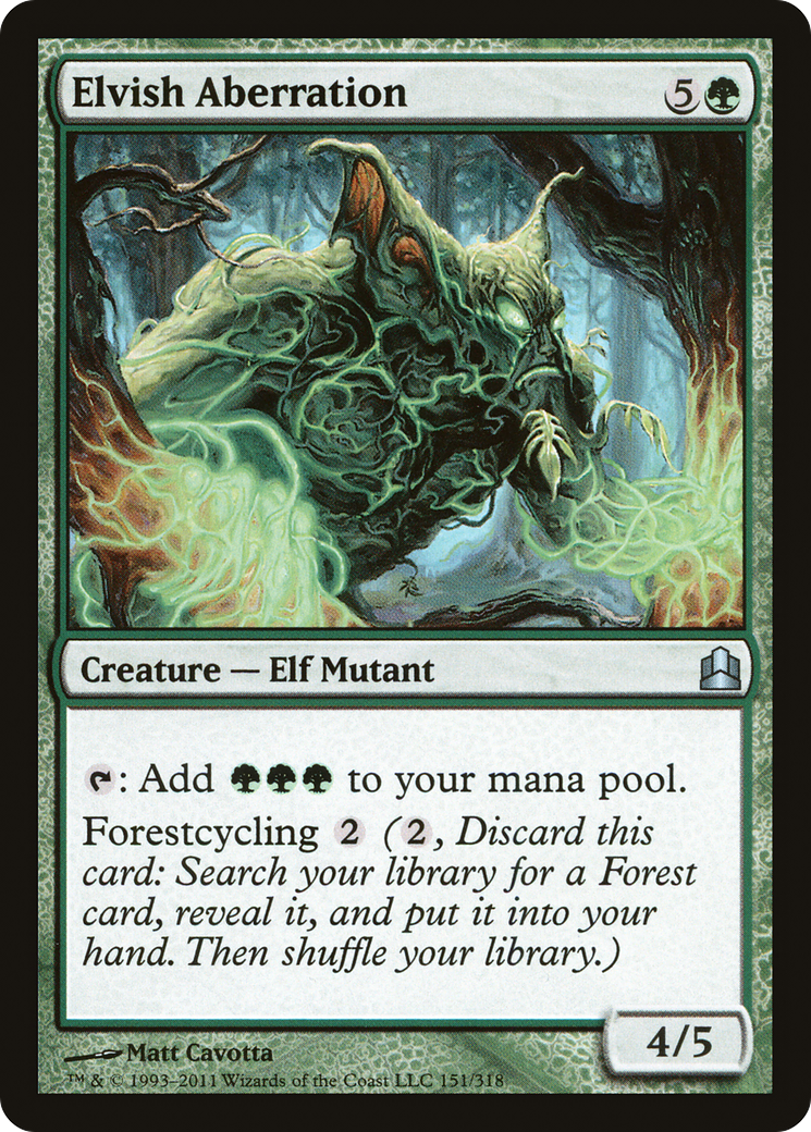 Elvish Aberration (CMD-151)  - Commander 2011