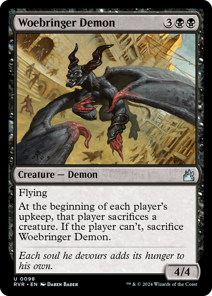 Woebringer Demon (RVR-098)  Foil - Ravnica Remastered
