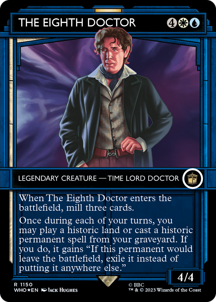 The Eighth Doctor (Showcase) (Surge Foil) (WHO-1150)  Foil - Doctor Who: (Showcase) (Borderless)