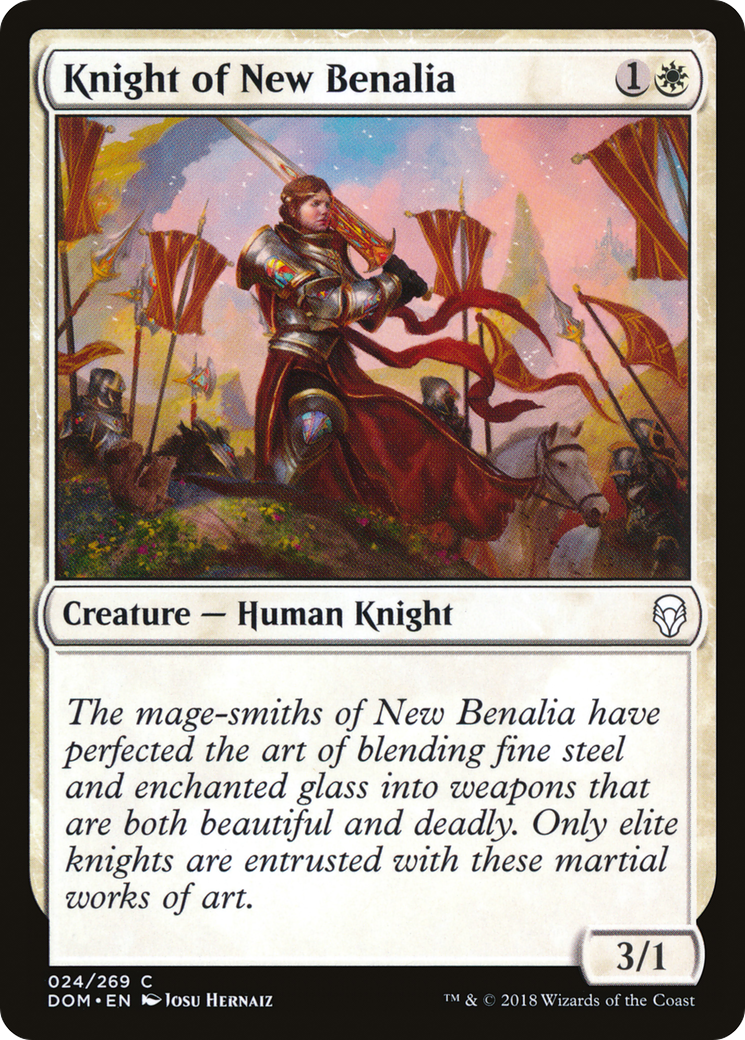 Knight of New Benalia (DOM-024)  - Dominaria