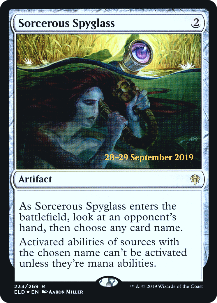 Sorcerous Spyglass (ELD) (PRE-233)  Foil - Throne of Eldraine Promos