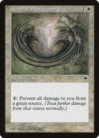 Circle of Protection: Green (TMP-010)  - Tempest